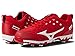 Mizuno Herren 320630.1000.18.1250 9-Spike Metall Baseball Cleat 12 1/2, Rot-Weiß (1000), 12.5