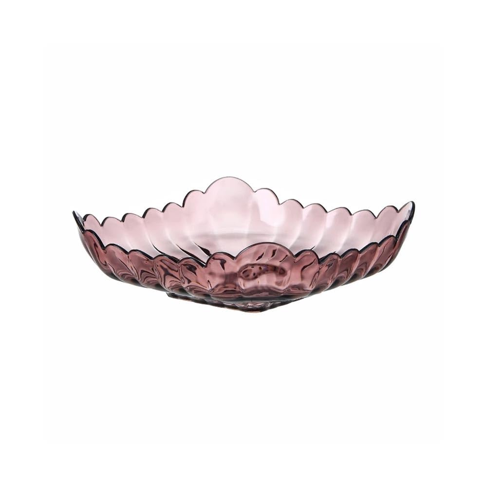 HPTHLY Fruit Plate Fruit Plate Square Decorative Plate Fruit Plate For Home Kitchen Hotel Restaurant Snack Plate Candy Plate Fruit Bowl (Pink)
