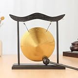 Messing Gong mit Holzrahmen 22cm für deko Messing Gong mit Holzrahmen(A)