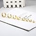 Casvort 2 PCS 25mm (1'') Hypoallergenic 316 Stainless Steel Gold Simple Saddle Plugs Ear Gauges Tunnels Piercing Expander Stretchers Fashion Body Jewelry