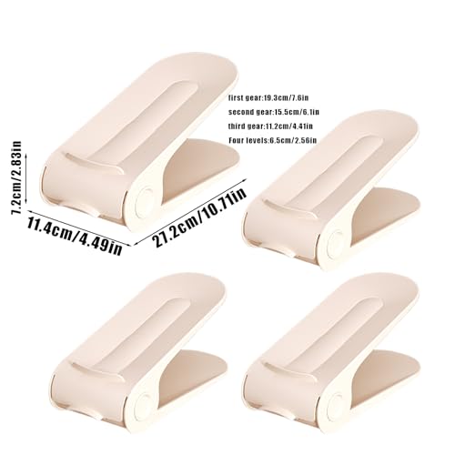 Organisateur de chaussures empilable réglable solution gain de place - 6