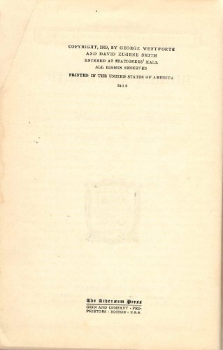 Higher Arithmetic (Wentworth - Smith Mathematic... B000S81RC4 Book Cover