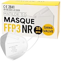 general merchandising Mascarilla FFP3 NR sin válvula - 25 piezas