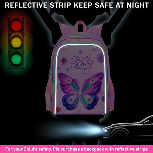 Image of WZLVO 3PCS Kids Backpack for Girls, Unicorn Dinosaur Animal Prechool Elementary Kindergarten School Bookbag with Lunch Box
