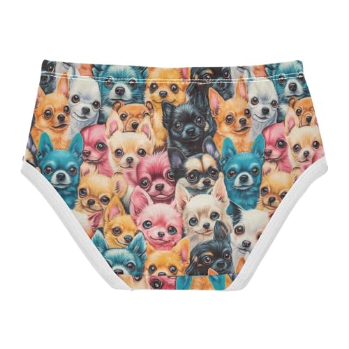 Girls Underwear Soft Cotton Colorful Dogs Kids Panties in Sizes 2/3t, 4t, 5t, 6 and 82