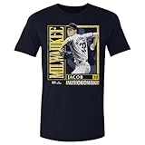 500 LEVEL Jacob Misiorowski Milwaukee Card Style Shirt (True Navy, XX-Large)