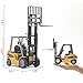 Dollox Die-cast Forklift Truck Toys 1/50 Scale Metal Engineering Vehicle Fork Truck High Detail Construction Vehicles Model Collection Forklift Decoration Toy Gift for Kids