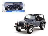 2004 Jeep Wrangler Rubicon diecast model car 1:18 scale die cast by Maisto - Red
