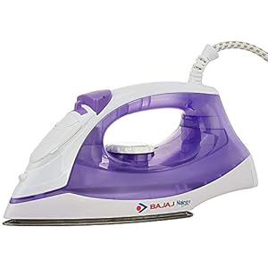 (Renewed) Bajaj Majesty MX 3 1250-Watt Steam Iron (White/Purple)