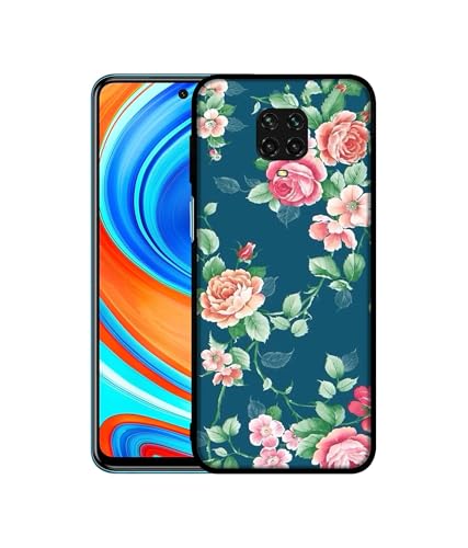 Image of Vintage Floral Design Premium 2D Printed Metal Back Case Cover for Mi Redmi Note 9 Pro /Note 9 Pro Max /Poco M2 Pro