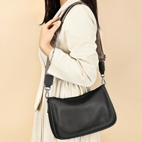 Image of Genuine Leather Womens Crossbody Bag Shoulder Purse Lady Small Hobo Handbag