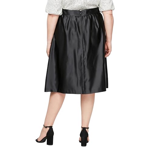 Alex Evenings Women's Tea Length Dress Skirt with Pockets (Plus Size)2