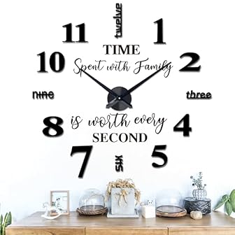 3 D Frameless Wall Clocks