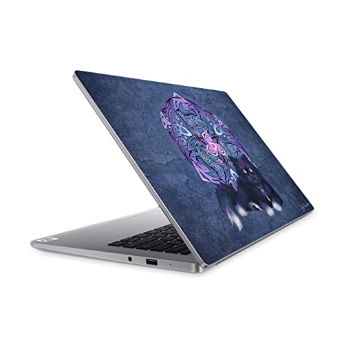 Autocollant chat noir celtique pour styliser le Mi Notebook 14 au bureau
