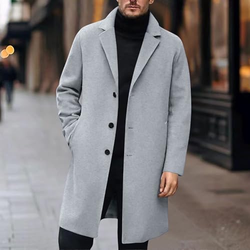 Anoraks de invierno de alta calidad y ropa exterior elegante gris S 2