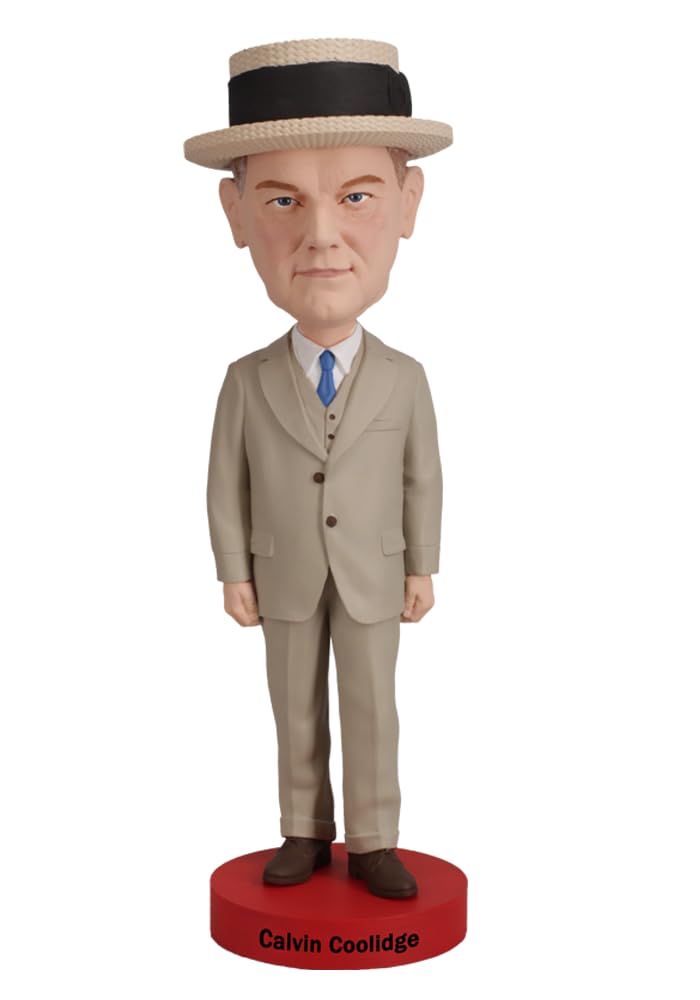 Royal Bobbles Calvin Coolidge Collectible Bobblehead Statue
