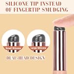 Unaone Silicone Lip Brush - Double-ended Premium Silicone Lip Applicator with 2 Lids, Makeup Brush for Lip Clay, Lip Balm, Lip Gloss, Lip Glaze, Concealer, Smudge (1 PCS) - Image 3