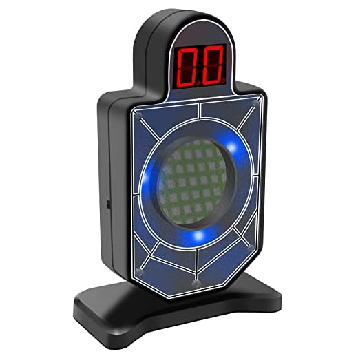 AIMINGMATE Portable Laser Trainer Target for Reactive Laser Shooting and Dry Fire Practice;Laser Trainer and Counting Laser Training Targets Compatible Most of Laser Cartridges(Included: AAA Battery)