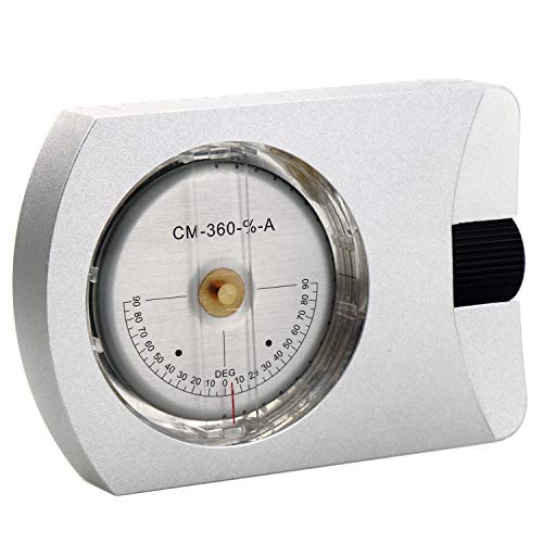 Professional Mini Altimeter Aluminum Sighting Clinometer Slope/Height Measurement Tilt Level Meter Angle Finder Clinometer Gauge Measurement Tool