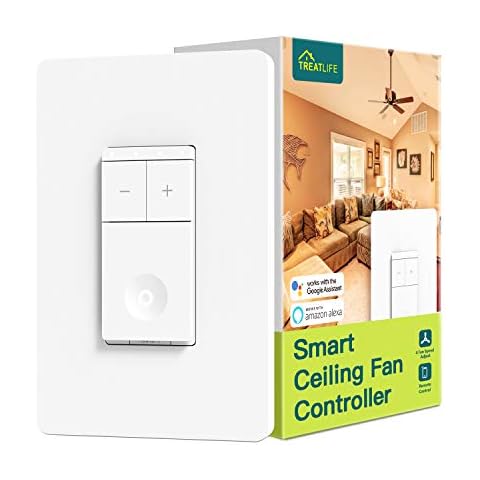 TREATLIFE Smart Ceiling Fan Control with Voice Control and Remote Cover
