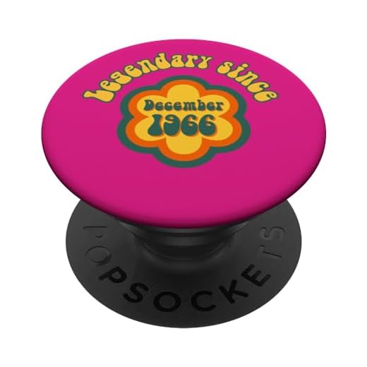 Nacido en Diciembre de 1966 Cumpleaños Legendario desde 1966 PopSockets PopGrip Intercambiable