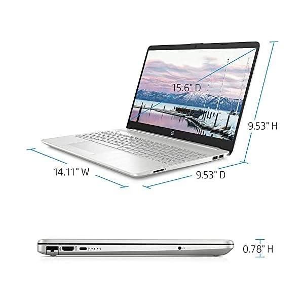 HP 15.6" HD Micro-Edge WLED-Backlit Laptop Computer, AMD Ryzen 3 3250U, 8GB DDR4, 1TB HDD + 128GB SSD, Webcam, Bluetooth, WiFi, HDMI, Windows 10, Google Classroom Compatible, 64GB ABYS MicroSD Card