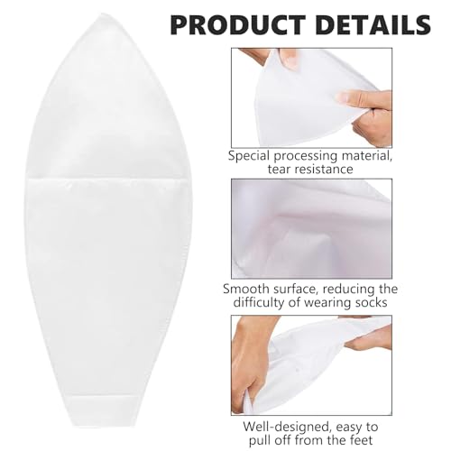 4PCS Offene Zehen Kompressionssocken, Sockenanziehhilfe Strumpf Anziehhilfe, Kompressionsstrümpfe Anziehhilfe für ältere Menschen, Behinderte&Schwangere Ausziehen Socken