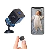 Mini Spy Camera 1080P WiFi Hidden Camera Nanny Cam for Home Security, Wireless Indoor Security Cam with Magnetic, Small Cameras with Night Vision, Motion Detection, Portable Micro Camera for Baby/Pet