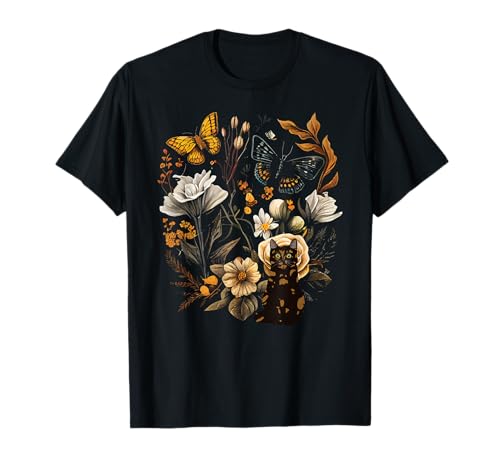 Tortie Cat Owner Flowers Tortie Cat Mom Tortie Cat Dad T-Shirt