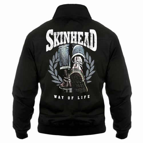 Spaß Kostet Herren Harrington Jacke Skinhead a way of life 69 oi Skin boots Working Class