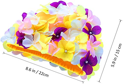 Cuffia da nuoto alla moda con petalo floreale alla...