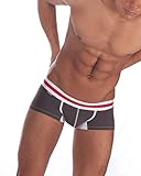 Croota Mens Underwear, Low-Rise Boxer Brief, Satin Accented Waistband