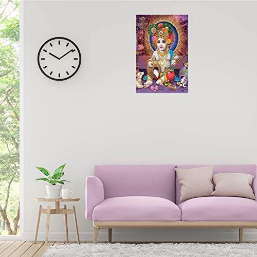 Image of PAPER PLANE DESIGN Baby Krishna Poster for Pregnant Women (Paper, 12 x 18 Inch, Multicolour, Design-A)