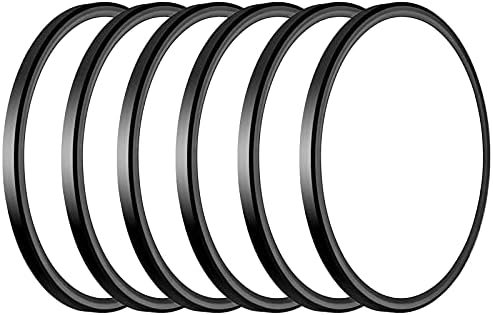 WKONCLDY 6Pack 3200lm LED Flush Mount Ceiling Light, Super Slim 12 inch LED Ceiling Light, 5000K LED Ceiling Light for Bedroom, Living Room, Dining Room (Black, Six Pack)