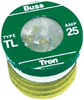 Bussmann 25 Amp Time-Delay Plug Fuse 8/Pack (BP/TL-25)