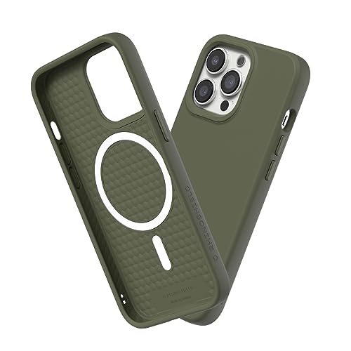 RHINOSHIELD iPhone 13 Pro Max SolidSuit �P�[�X MagSafe�Ή� �Ϗ�? �ČRMIL�K�i �Ռ��z�� �� �w�� �h�~ ���^ �y�� SGS�F�� - �V�[�E�B�[�h�O���[��