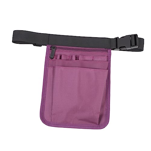 Angoily Kit De Enfermera Bolsa De Herramientas De Tela De Oxford Bolsa De Herramientas Multifuncional Bolsa De Almacenamiento De Herramientas Tela Oxford Púrpura