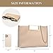 SWEETV Clutch Purses for Women Evening/Formal, Fashion PU Leather Purse for Prom, Cocktail, and Wedding,Nina