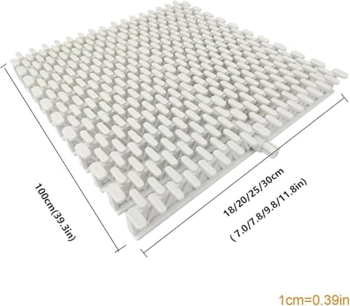 Anti-Vortex Plastic Pool Grating - 18cm Drain Cover for Swimming Pool Overflow Drainage, Modular Channel Guardrail & Filter, Durable Deck Grating Plate (1PCS)