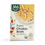 365 by Whole Foods Market, Organic Low Sodium Chicken Broth, 48 Fl Oz