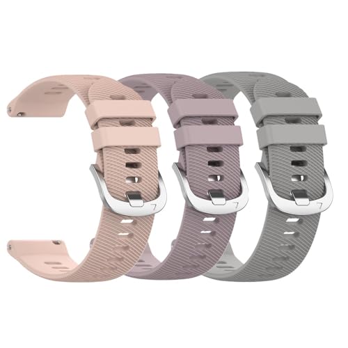 Waekethy Correas para Garmin Vivoactive 5/Vivoactive 3/Forerunner 245, Correa Reloj 20mm Silicona Deporte Pulsera Compatible con Garmin Venu/Venu sq/Venu sq2/Venu 2 plus