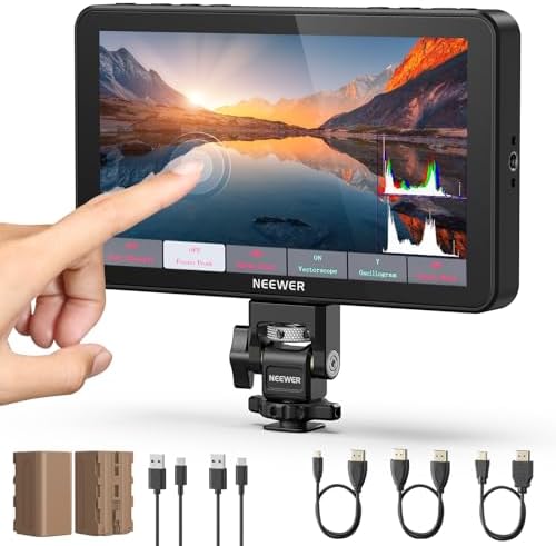 NEEWER 7" F700 Monitor Field Camera, IPS Touch Screen 2000nit wit...