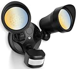 ALUSSO Motion Sensor Outdoor Lights, 30W 3500LM Flood Lights Outdoor, 3 Modes (Dusk to Dawn/Auto/On Time), 3CCT 3000K/4000K/6500K Waterproof Hardwired Security Light ETL Listed for Porch Garage, 1PC