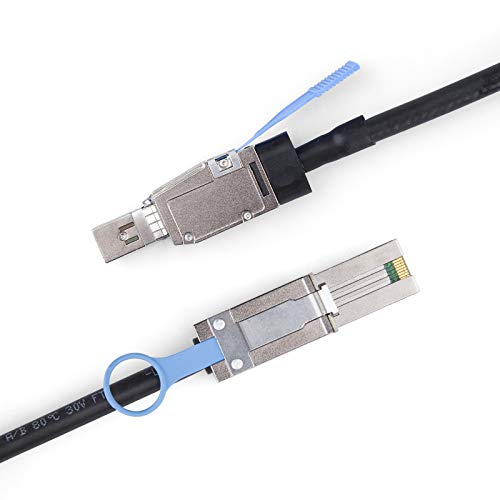 10Gtek# External Mini Sas Hd Sff-8644 To Mini Sas Sff-8088 Hybrid Cable, 1.5-Meter(5Ft) #TOP1