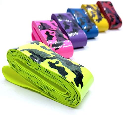 Supfan Tennis Grip has a Unique Color Pattern .Increase The Grip and Anti-skidresistance Design,Suitable for Tennis overgrip Squash Racquet Pickleball Baseball Badminton Bicyc (Rainbow Camouflage)