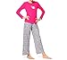 HUE Women's Sleepy Sheepy Banded Knit Pajama Set 3-Piece
