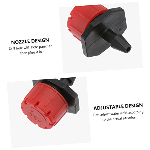 TEHAUX Suprimentos De 600 Peças Aspersores De Envasamento Ajustáveis ​​De Água De Flor Vermelha Para