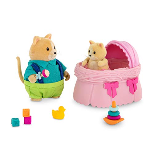 Li’l Woodzeez 23-teilig Wohnzimmer Schlafzimmer Zubehör Set – Sofas, Babybett und mehr – Tierfiguren Accessoire… – Bild 3