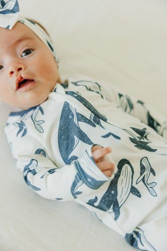 Image of Copper Pearl Zip-Up Footie Baby Pajamas - Soft Newborn Onesies for Boys & Girls, Tag-Free with Two-Way Zipper Baby Sleepers for Newborn - 24 Months, Cove