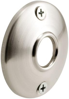 Defender Security E 2542 Door Knob Rosettes, 2-1/2 in. Outside Diameter, Steel, Satin Nickel Finish